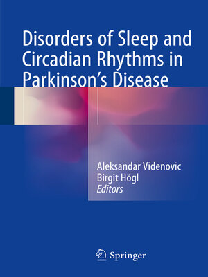 cover image of Disorders of Sleep and Circadian Rhythms in Parkinson's Disease